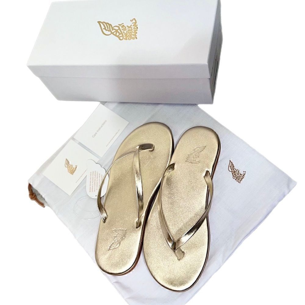 ANCIENT GREEK SAINARA Sandal in All Platinum NWB - Picture 10 of 14